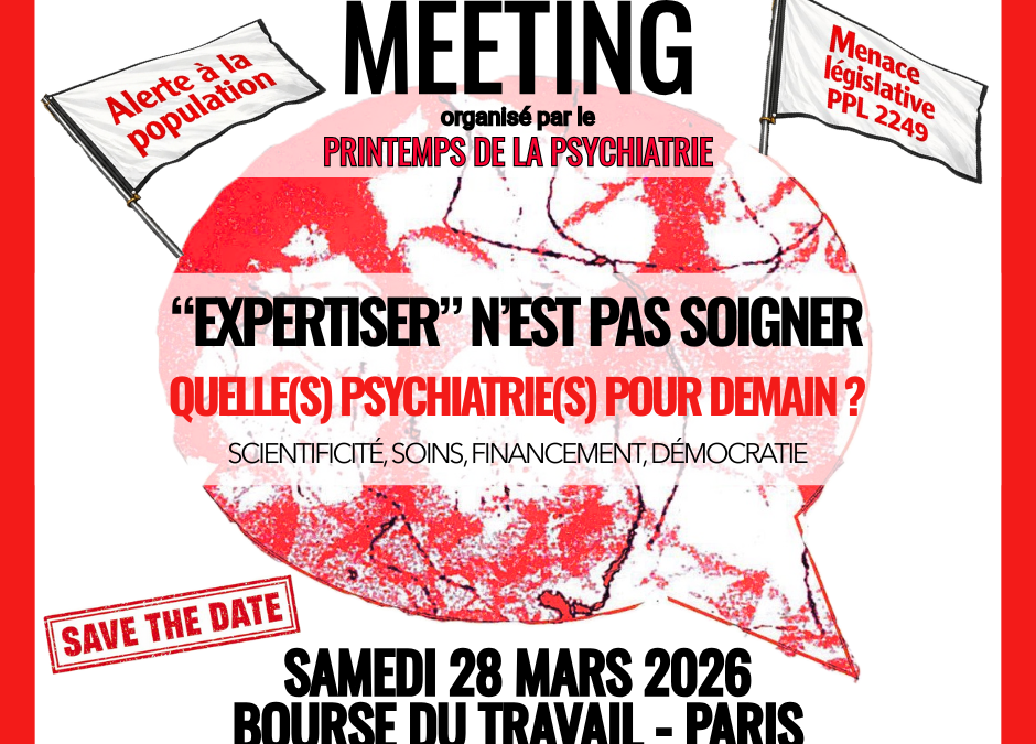 28 mars : Meeting du Printemps de la psychiatrie