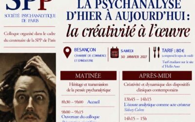 La psychanalyse d’hier à aujourd’hui : la créativité à l’œuvre